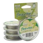 Stainless Steel CLEAR .018" 7 Strand 100' BEADSMITH FLEX-RITE  Wire FLEXRITE