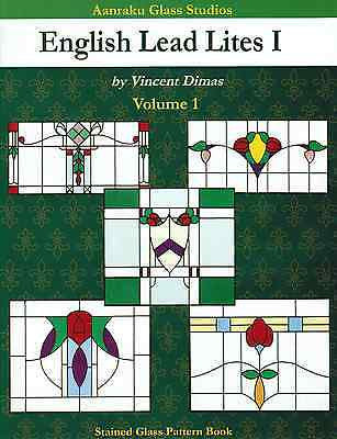 ENGLISH LEAD LITES 1 One Aanraku Stained Glass Pattern Book Flowers Victorian