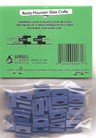 LEAD STOP BLOCKS package of 25 by AANRAKU Stained Glass Lead Supplies LSB- 