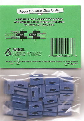 LEAD STOP BLOCKS package of 25 by AANRAKU Stained Glass Lead Supplies LSB