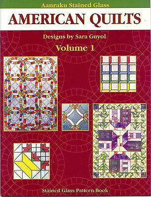 Aanraku AMERICAN QUILTS Volume I Stained Glass Pattern Book Fusing- 