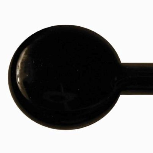 064 Black Transparent 8 oz Genuine Moretti Effetre Glass Rods Italy 104 COE- 