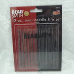 Beadsmith NEEDLE FILE SET PMC Art Clay Silver Tools 12 Fine Metal 4 inch NF738- 