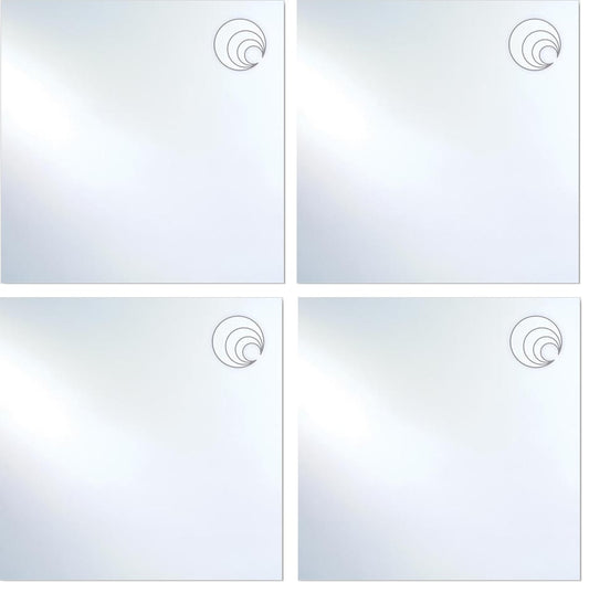 100 ICE ICICLE Clear 4 SHEETS Transparent 12 x 12 Inch Oceanside Compatible 96 COE Sheet Glass-