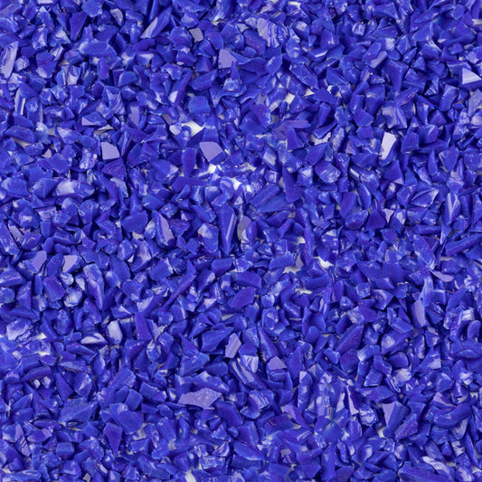 F5 2306 Dark Blue Opal COARSE 96 COE Frit 8.5 oz Jar-