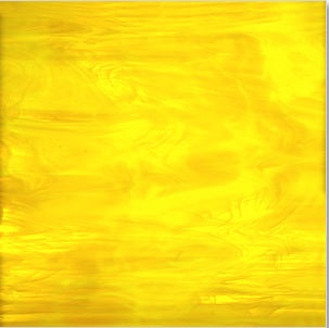 367.1F Yellow/White Translucent Mix 12 x 12 Inch Oceanside Compatible 96 COE Sheet Glass- 