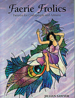 FAERIE FROLICS Stained Glass Pattern Book SAWYER Quilting Mosaics Inspiration- 