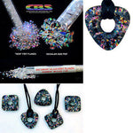 Fine Dichroic GLASS FRIT FLAKES System 96 COE CBS Rainbow Clear Sandberg
