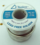 CHOICE LEAD FREE SOLDER Brand 16 oz Spool Stained Glass and Pendant Craft Jewelry