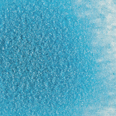 F2 5331 96 Sky Blue Transparent FINE Frit 8.5 oz Jar 96 COE- 