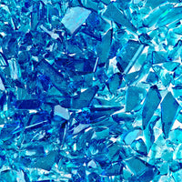 F5 5332 96 Blue Topaz Transparent COARSE 96 COE Frit 8.5 oz Jar- 