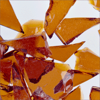 F7 1108 96 Medium Amber Transparent MOSAIC Frit Uroboros System 96 COE 8.5 oz- 