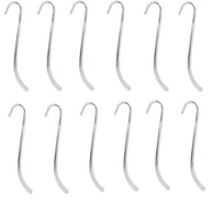 12 BEADSMITH Quality Silver PLATED BOOKMARK Findings 4 3/4 x 1" Shepherds Hook- 