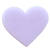 1" Precut 90 COE GLASS Heart Red Clear Lavender White Red Mint Yellow Pink CHOICE-Model Lavender Opaque