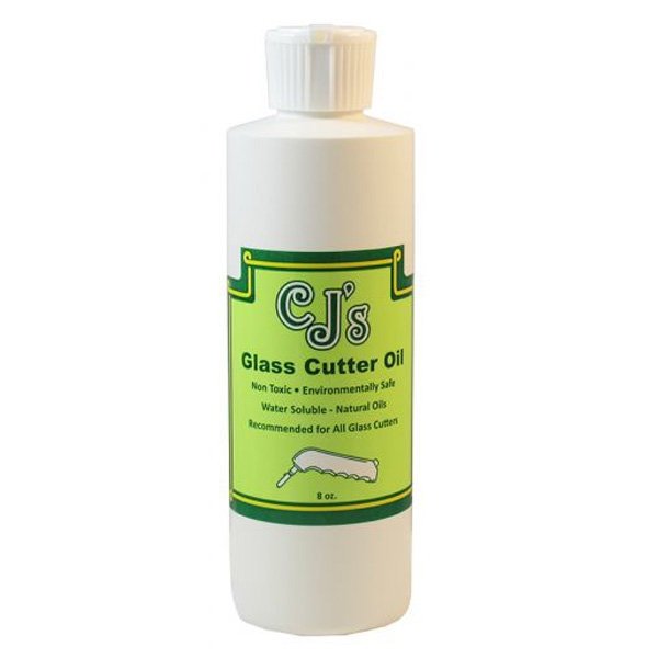 CJ's Glass Cutting Oil For all Glass Cutters Non Toxic 8 ounces- 