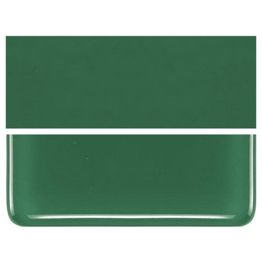 0141 Dark Forest Green Opal 90 COE Bullseye Fusing Glass Sheet 5x5 inch 3mm 90COE- 