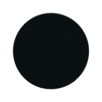 90 COE 2 inch Circles Black White or Clear Fusing Supplies Precut Bullseye-Color Black Opal
