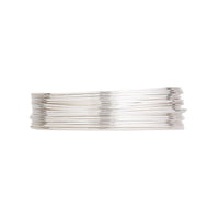 22ga Argentium® Half Hard Round Solid Sterling Silver 25 Feet Wrapping Wire Made in the US- 