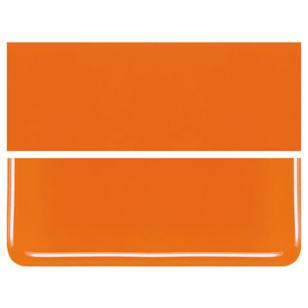 0125 Orange Opal 90 COE Bullseye Fusing Glass Sheet 5x5 inch 3mm Striker 90COE- 