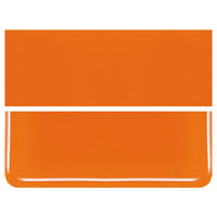 0125 Orange Opal 90 COE Bullseye Fusing Glass Sheet 5x5 inch 3mm Striker 90COE- 