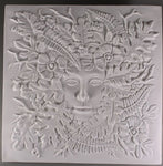 Lady of the Woods CREATIVE PARADISE Glass Kiln Fusing Mold Tile 12 x 12 Large- 