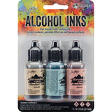 Tim Holtz Ranger ALCOHOL INK SETS Three 1/2 oz bottles CHOICE Coordinated Colors-Model Lakeshore