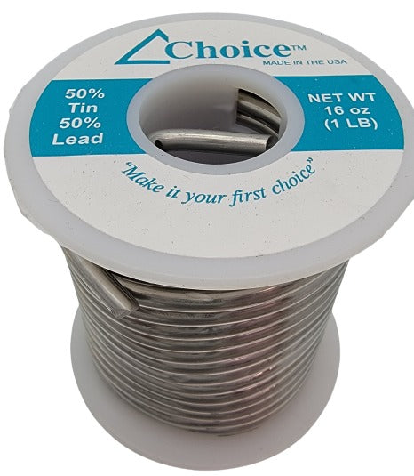 50/50 SOLDER Choice Brand One Pound Spool Stained Glass Supplies Lead Tin