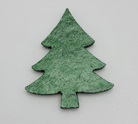 96 COE Mini Tree Glass Precut 1 1/2" Tall 1 1/4" Wide Aventurine Green Christmas- 