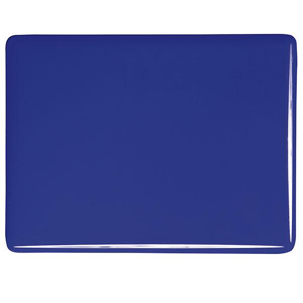 0147 Deep Cobalt Blue Opal 90 COE Bullseye Fusing Glass Sheet 5x5 inch 3mm 90COE- 