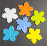 "Wild" Flowers 96 COE Precut Glass Design Shape Choice of Color and Size- 
