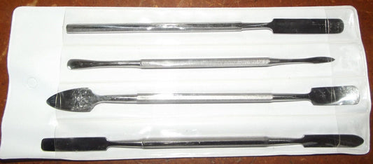 Quality Steel Spatula Set PMC Art Clay Silver 7 Profiles in 4 Pc Sculputing Tool- 