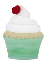 Precut Glass Cupcakes Choose Your Flavor 90 COE Fusing Design Mosaics-Model Green Cupcake