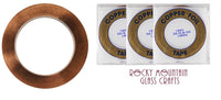 3 Rolls 3/8" EDCO Copper Foil Tape For Stained Glass 36 yards Supplies 1mil Supplies- 