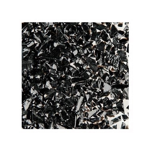 F5 56 96 4 FOUR POUNDS BLACK Opal COARSE OGT System 96 COE Glass Frit- 