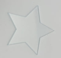 STARS! 96 COE 1 2 3 in Fusing Glass Supplies Red Yellow Blue Clear White Philly-Model Clear 1"