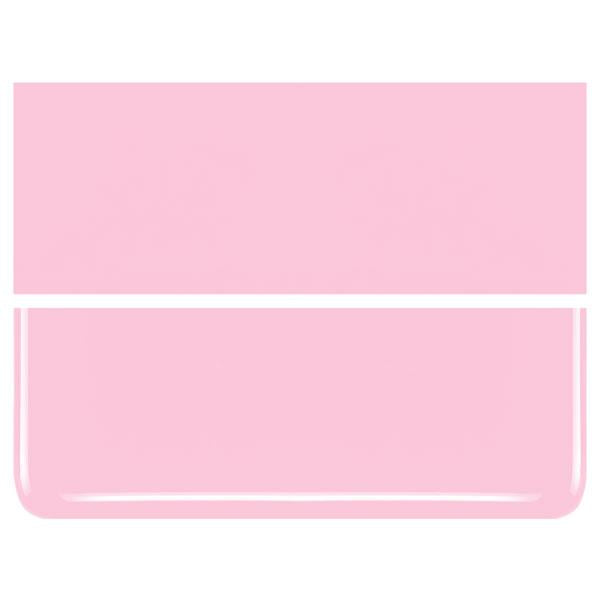 0421 Petal Pink Opal 90 COE Bullseye Fusing Glass Sheet 5x5 inch 3mm 90COE- 