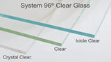 100 ICE ICICLE Clear 4 SHEETS Transparent 12 x 12 Inch Oceanside Compatible 96 COE Sheet Glass- 