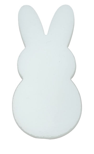 96 COE Precut BUNNY Rabbit Easter Candy Glass 1 x 2 inches Choice of Color-Color Opal White