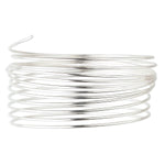 21ga Dead Soft Round Solid Sterling Silver Five Feet Wrapping Wire Made in the US- 