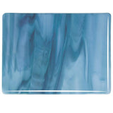 2108 Powder and Marine Blue Mix Opal Glass 90 COE Bullseye Fusing Glass Sheet 5x5 inch 3mm 90COE- 