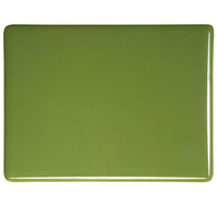 0212 Olive Green Opal 90 COE Bullseye Fusing Glass Sheet 5x5 inch 3mm 90COE- 