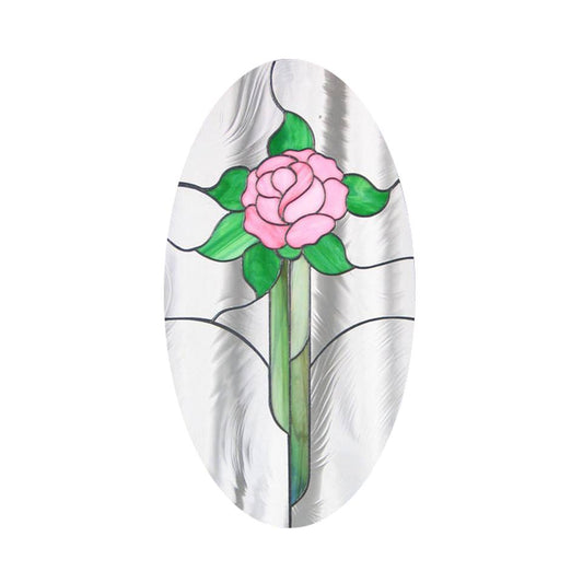 KIT Oval Rose Panel Precut Stained Glass Studio One 18.5 x 10" Read Description- 