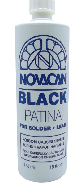 Large Novacan Black Patina for Solder - 16 oz - The Avenue Stained Glass