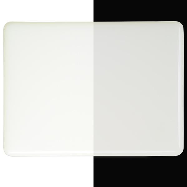 0113 White Opal 90 COE Bullseye Fusing Glass Sheet 5x5 inch 3mm 90COE- 