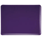 1128 Deep Royal Purple Transparent 90 COE Bullseye Fusing Glass Sheet 5x5 inch 3mm 90COE- 