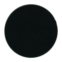 2" 96 COE Precut CIRCLE Choice of Color and Transparency 3mm Thick Glass White Clear Black-Primary color Black