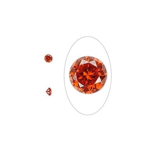 5 4mm Round Cubic Zirconia Choice 1/4 Carat Set or Fire In Metal Art Clay PMC- 