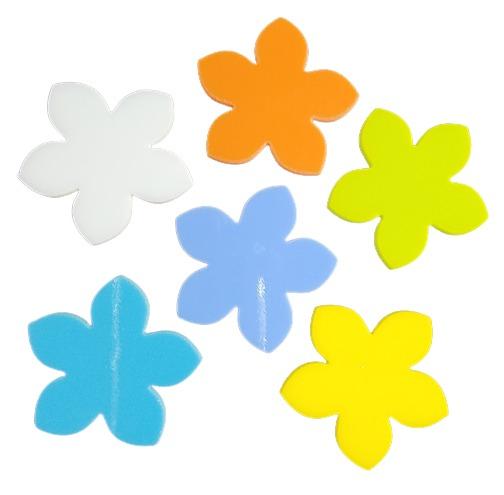 "Wild" Flowers 96 COE Precut Glass Design Shape Choice of Color and Size- 