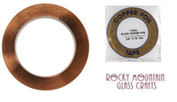1/4" BLACK BACK EDCO Copper Foil Tape For Stained Glass 36 yards Supplies 1mil- 