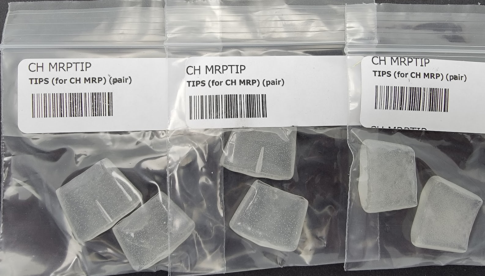 Set of 6 THREE PAIRS Replacement Tips Plastic Rubber Jaw CHOICE RUNNIN ...